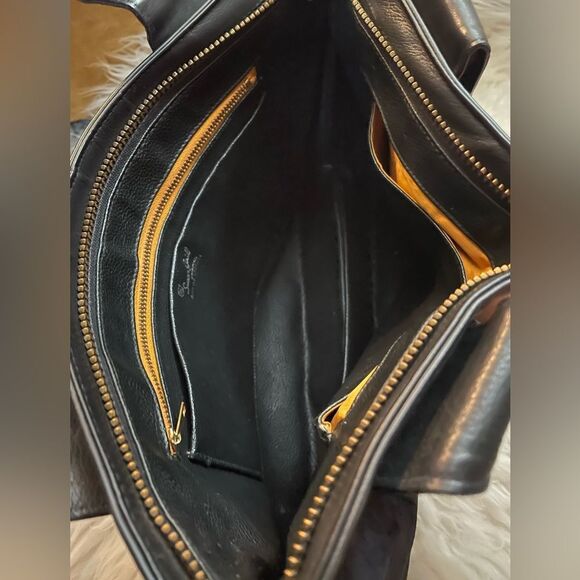 Vintage Susan Gail Leather and Suede Black Handbag - Picture 4 of 10